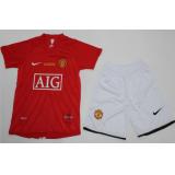 Manchester United 1a Equipación UCL FINAL 07/08 - NIÑOS